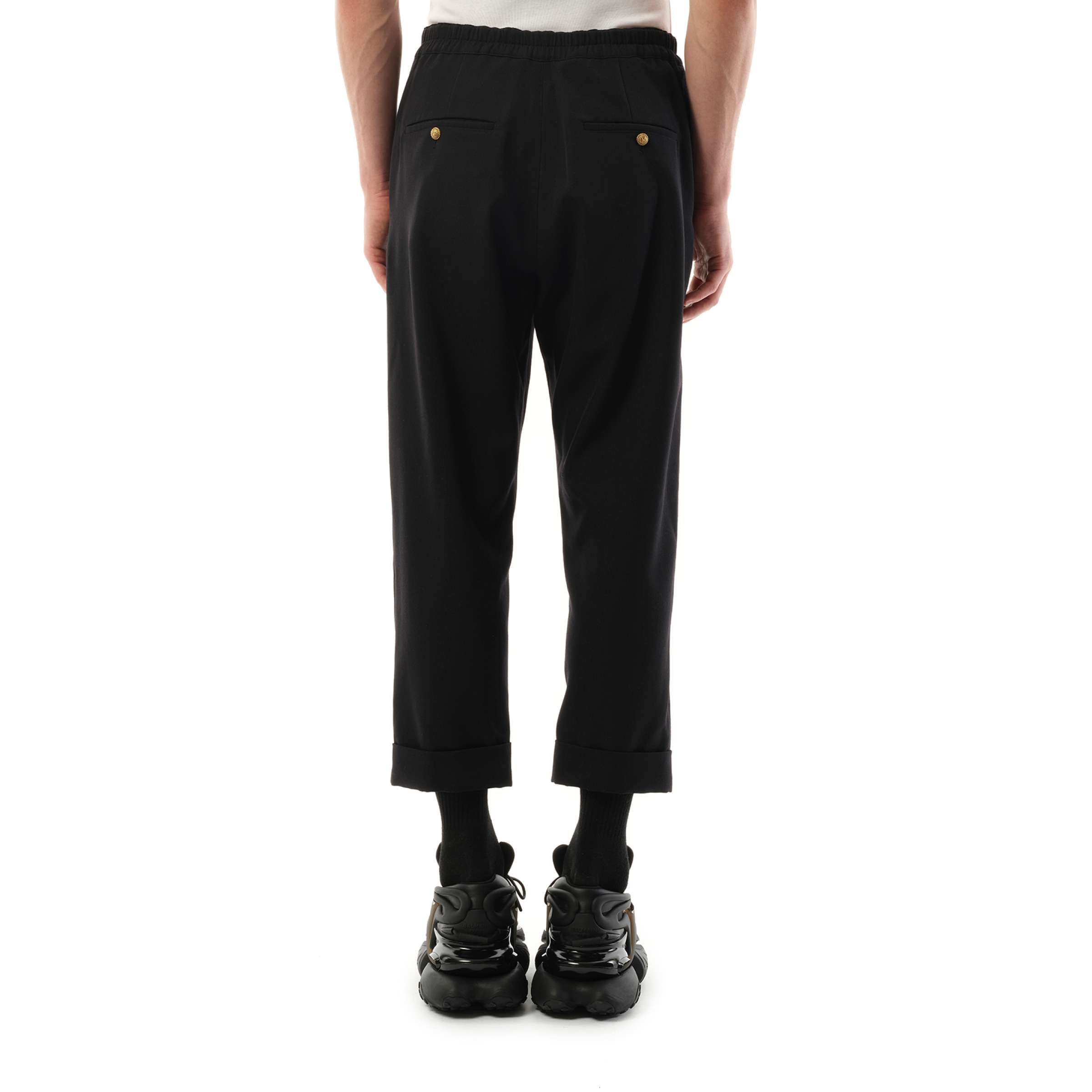 Tailored GDP Slouch Pants in Black - 6
