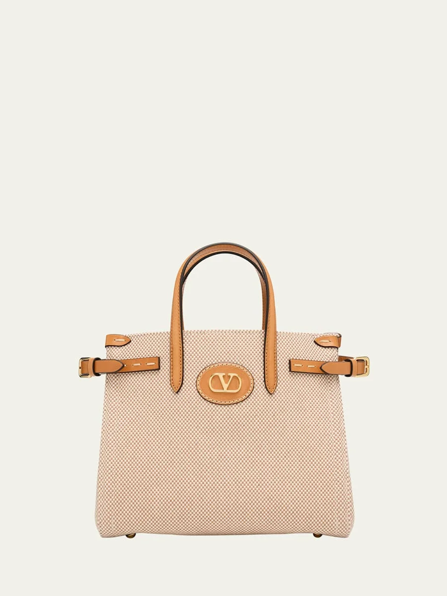 Antibes Medium Canvas Shopping Tote Bag - 1