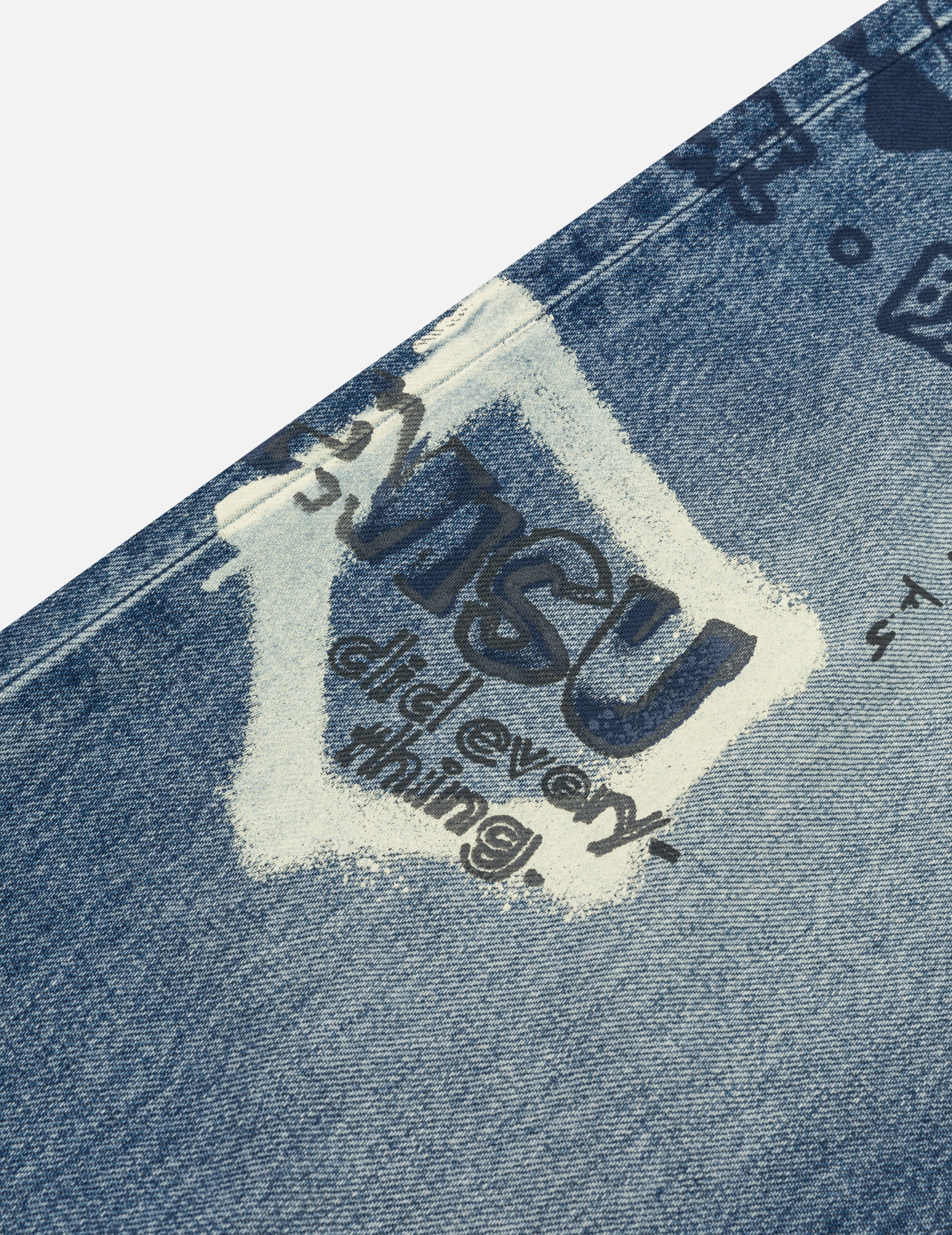 Graffiti Prints Regular Fit Jeans #2000 - 6