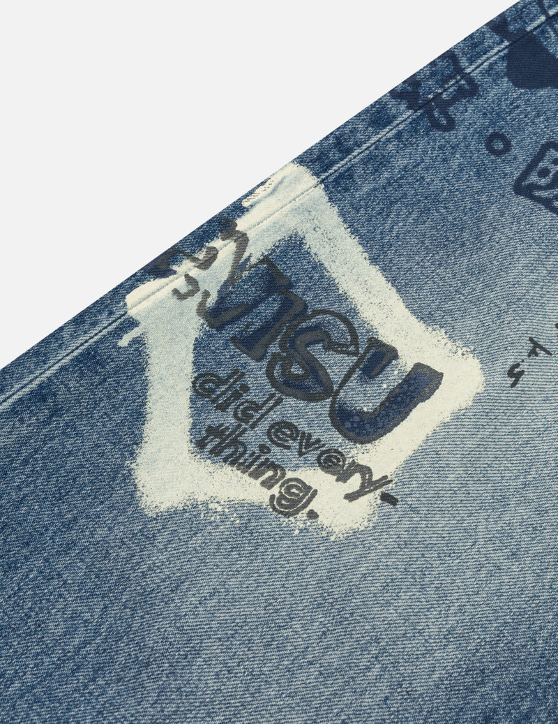 Graffiti Prints Regular Fit Jeans #2000 6