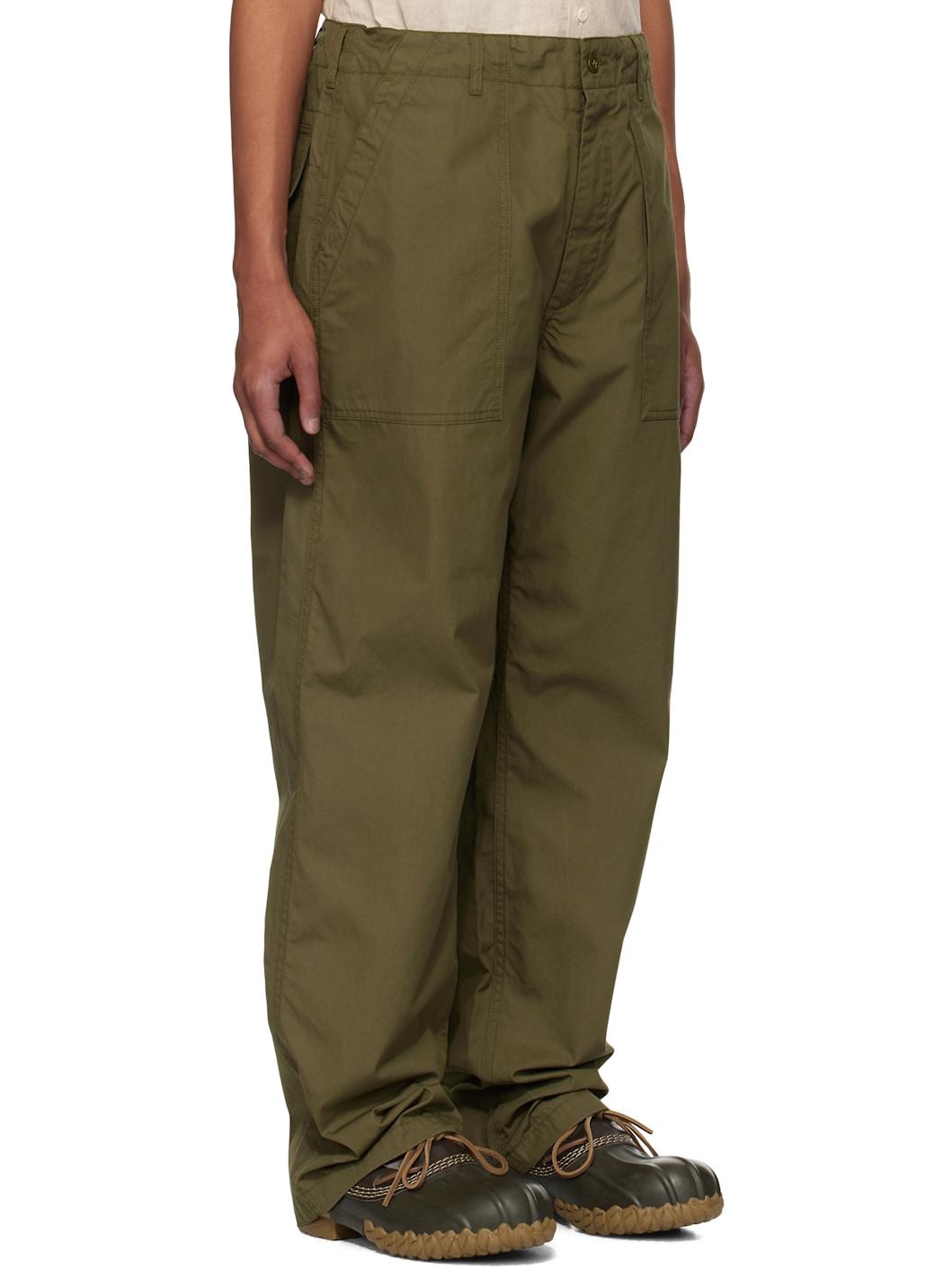 Khaki Fatigue Trousers - 2
