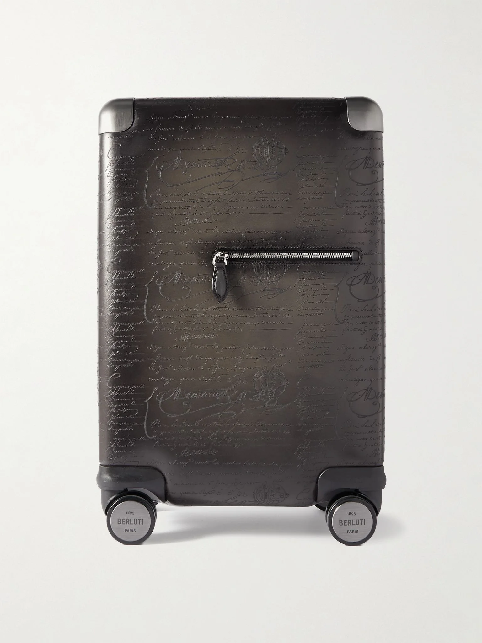 Formula 1005 Scritto Venezia Leather Suitcase Black - 1