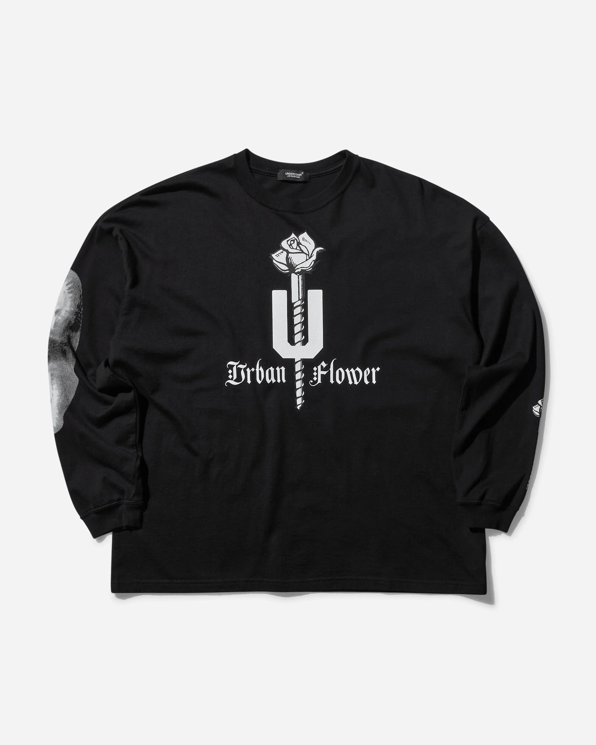 Women's Urban Flower Longsleeve T-Shirt Black - 1