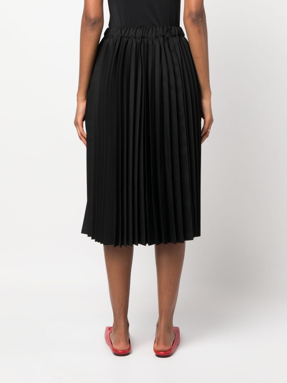 pleated high-waist skirt - 5