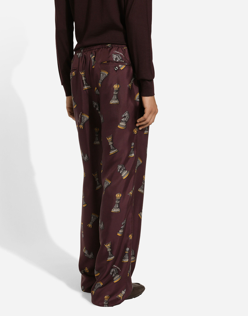 Silk jogging pants 4
