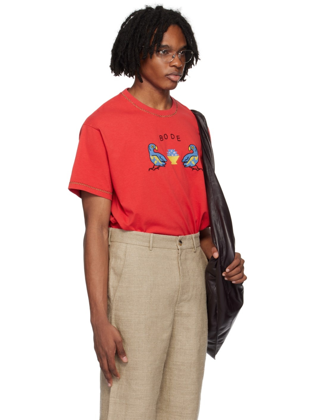 Red Twin Parakeet T-Shirt - 2