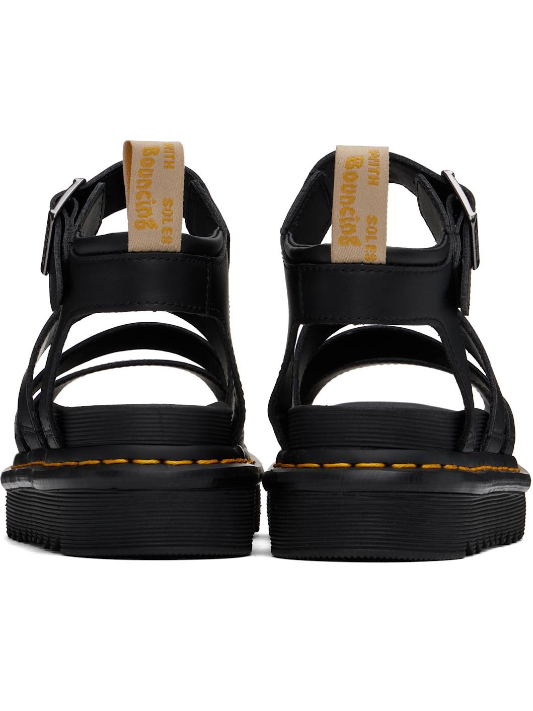 Black Vegan Blaire Gladiator Sandals - 2