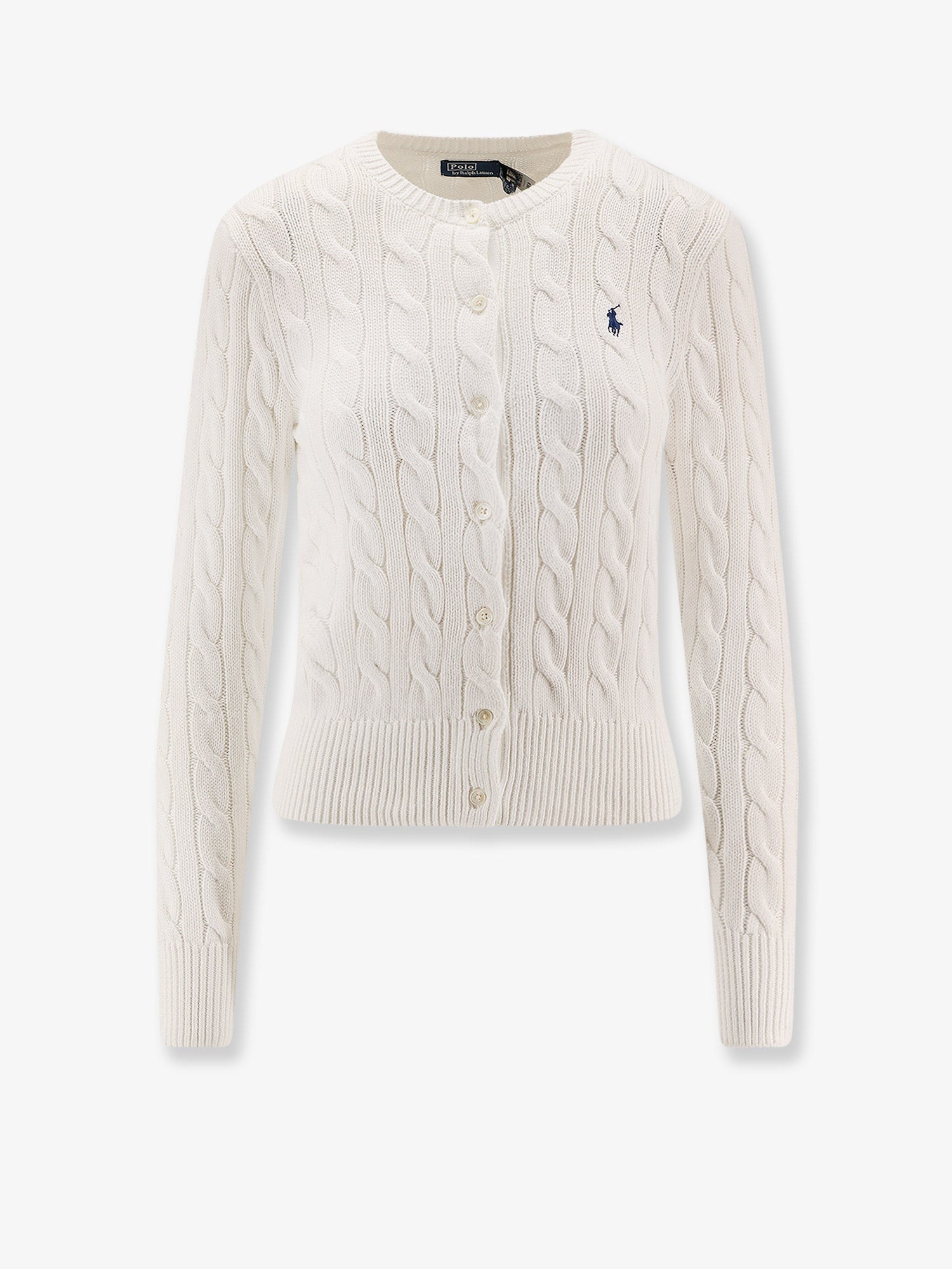 POLO RALPH LAUREN - Polo Ralph Lauren Cotton Cardigan With Contrasting Logo - 1