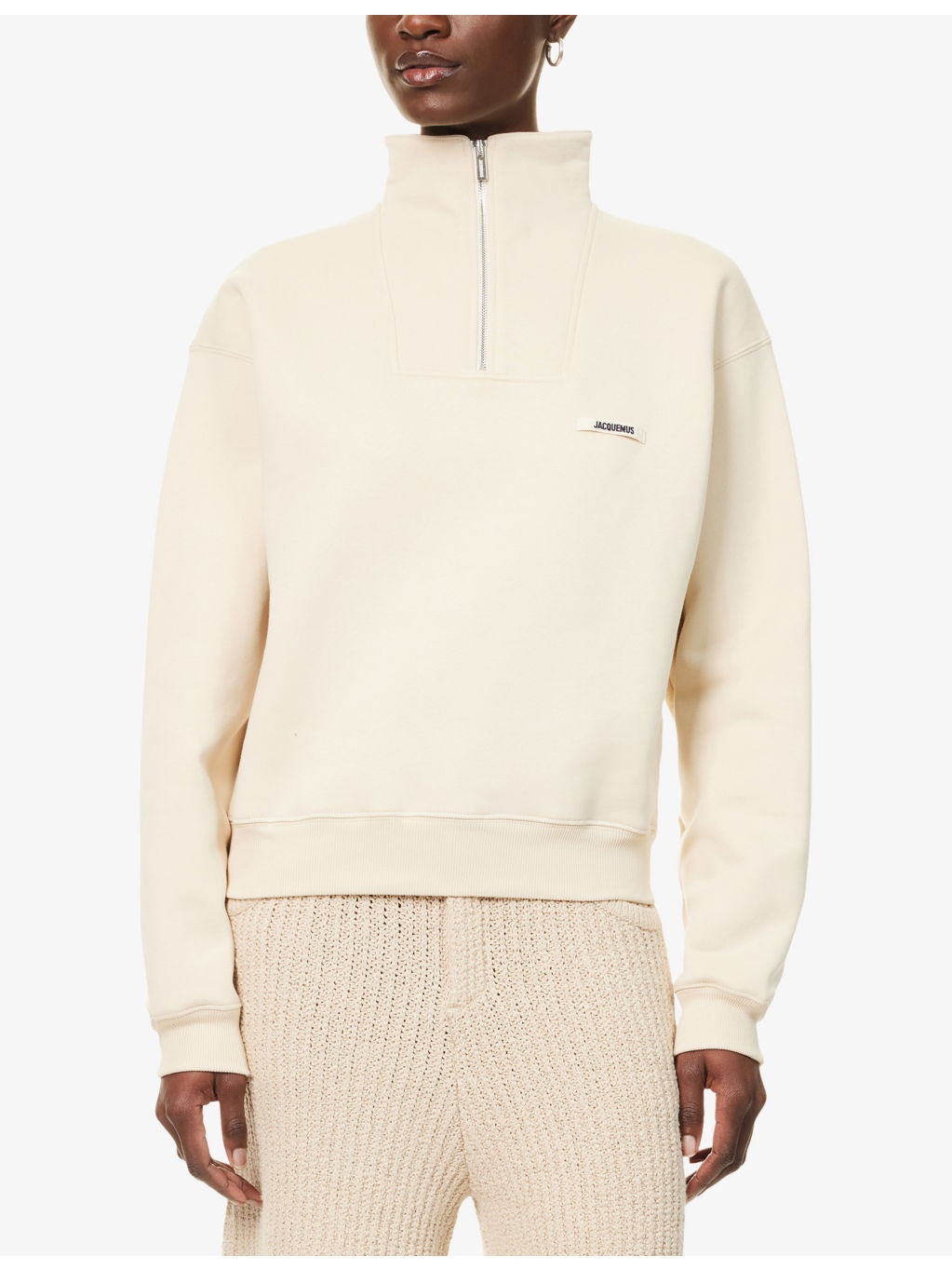 Le Camionneur High-Neck Cotton Sweatshirt - 3