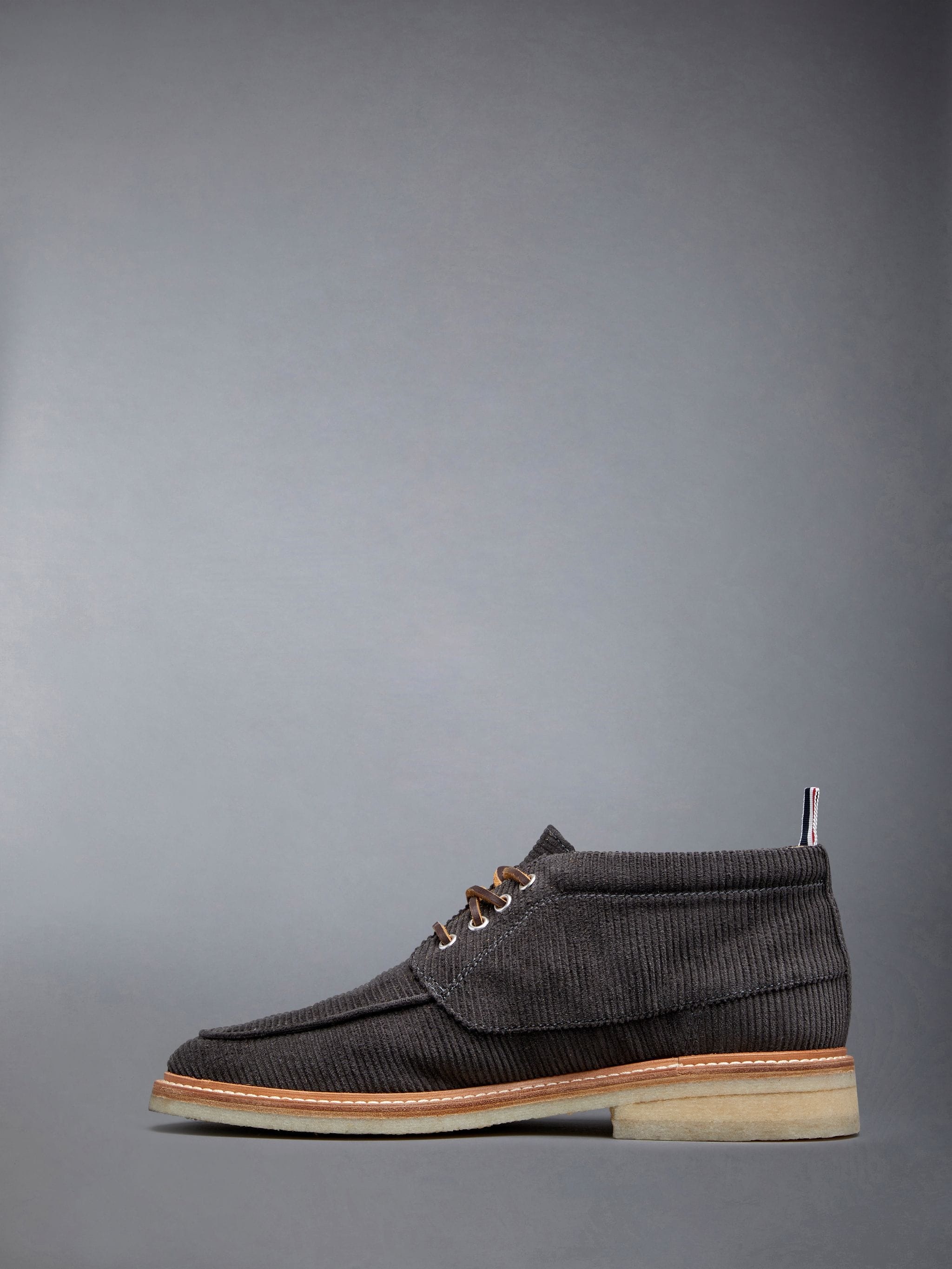 Corduroy Crepe Sole Mid Top Deck Shoe - 3
