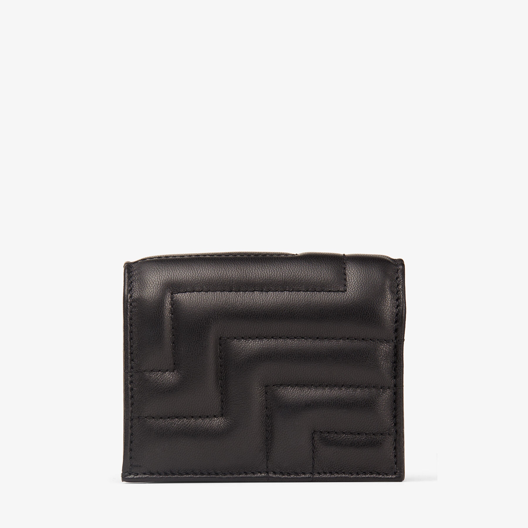 Hanne
Black Quilted Nappa Leather Wallet with Light Gold JC Emblem - 5