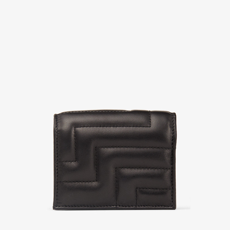 Hanne
Black Quilted Nappa Leather Wallet with Light Gold JC Emblem 5