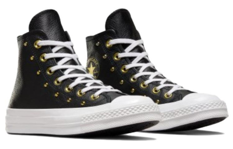 Converse (WMNS) Converse Chuck 70 Hi 'Black White Gold Metallic' A06809C outlook