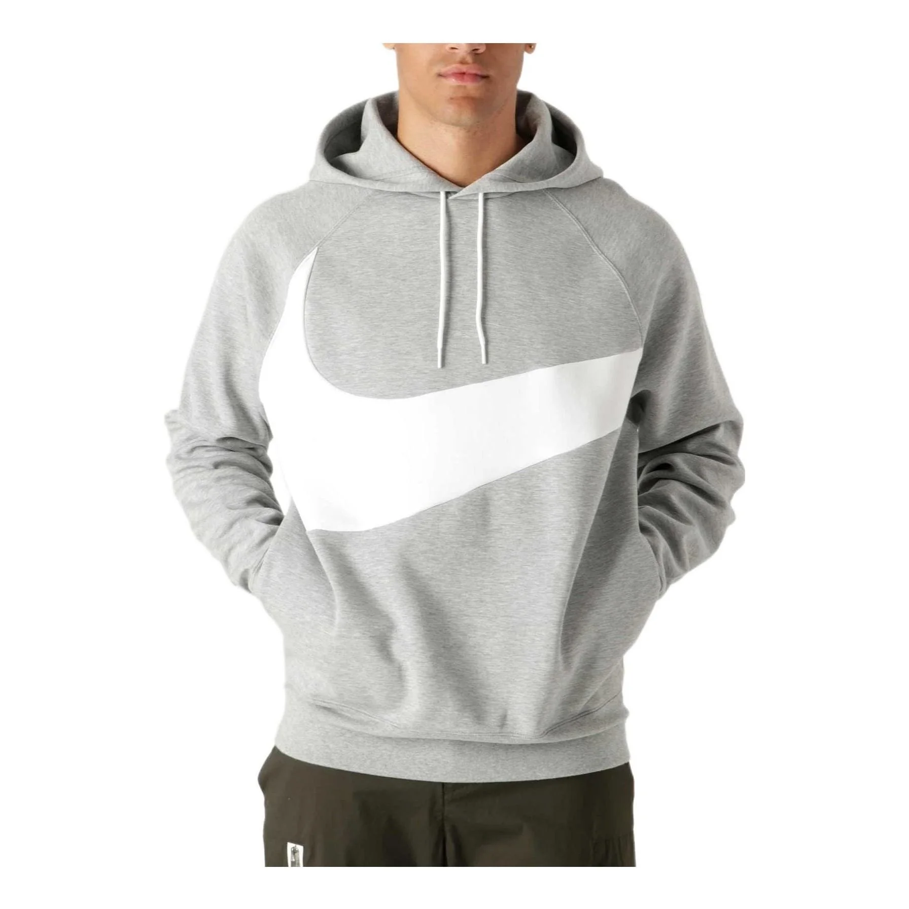 Nike Sportswear Swoosh Tech Fleece Pullover Hoodie 'Dark Grey Heather' DD8222-063 - 1