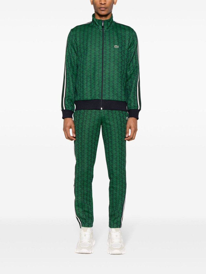 LACOSTE monogram-jacquard track pants outlook