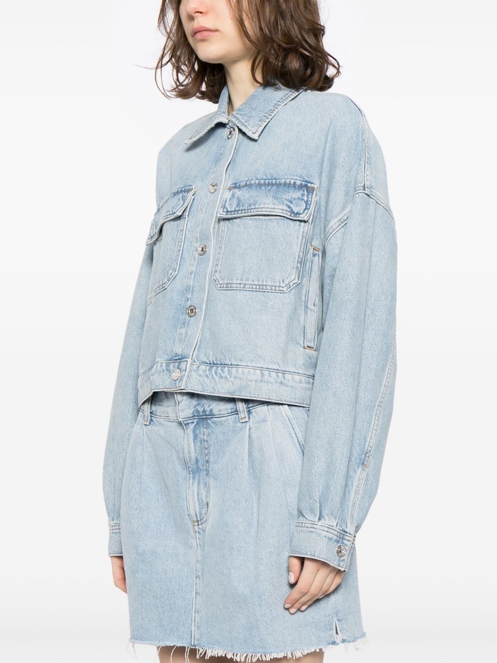 regenerative cotton denim jacket - 3