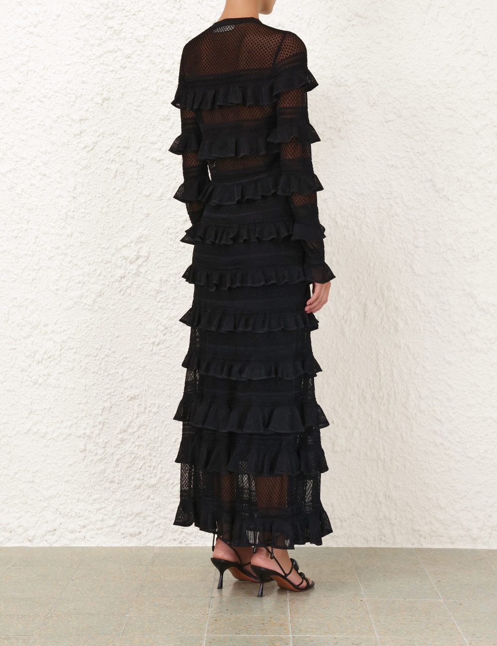 ILLUMINATE LACE FRILL CARDIGAN - 4