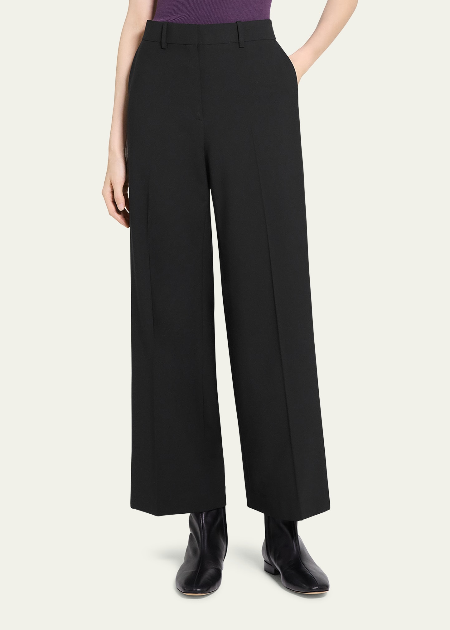 Classic Straight-Leg Pants - 5
