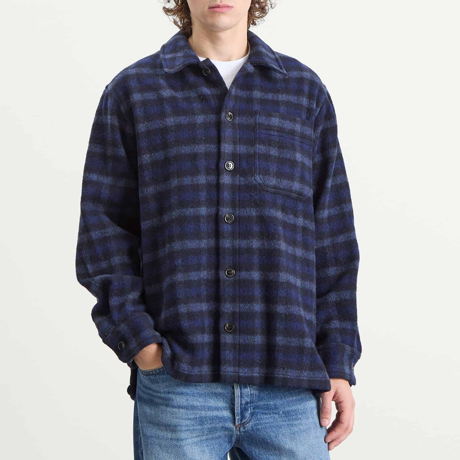 A.P.C. Stanley Check Wool Overshirt - 2