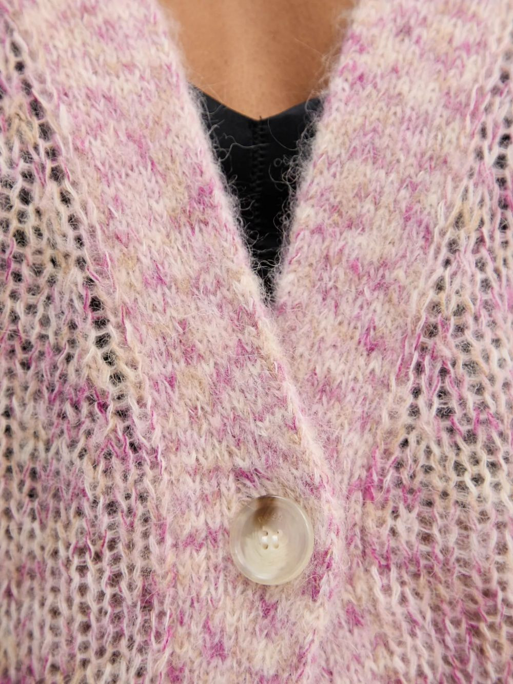 balloon-sleeve cardigan - 5
