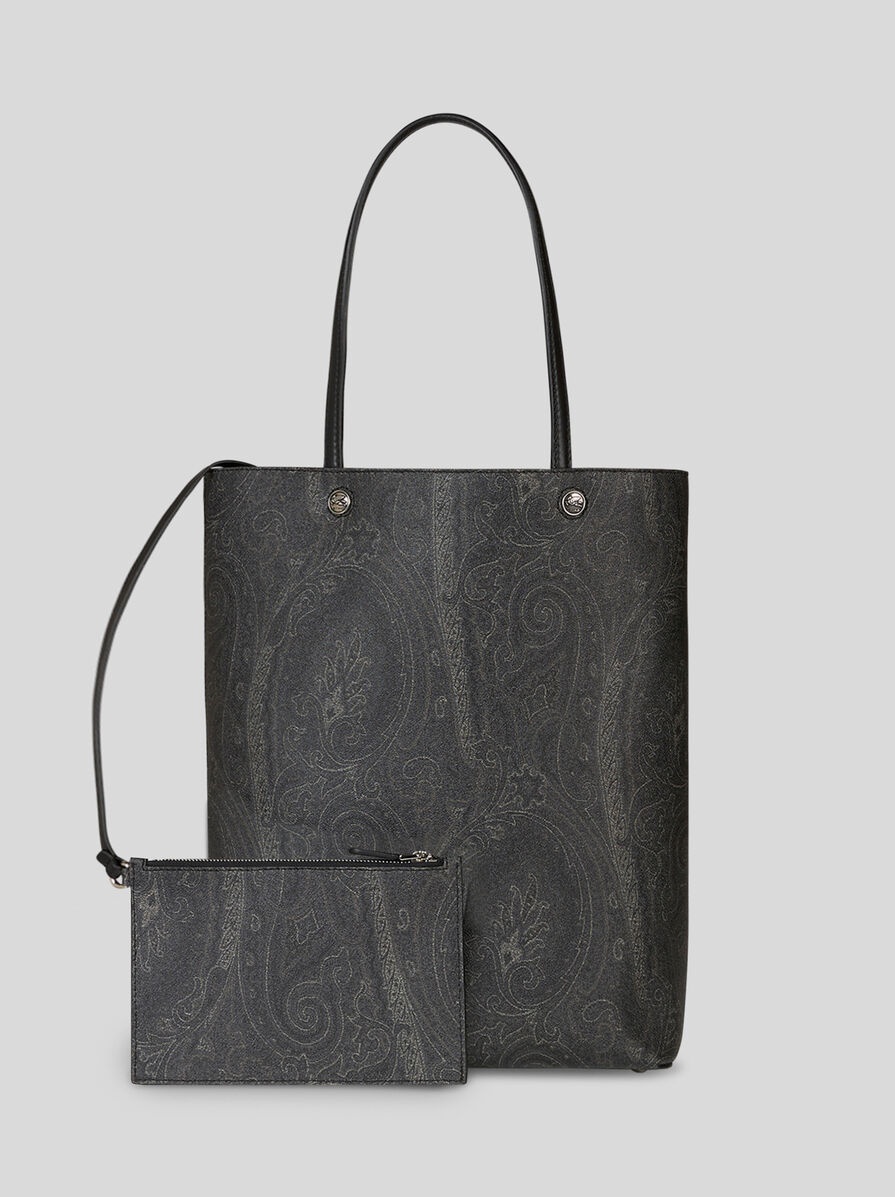 PAISLEY TOTE BAG WITH CLUTCH - 2