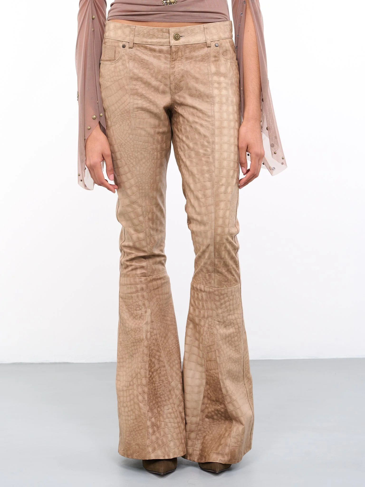 Bell Bottom Croc Pants - 1