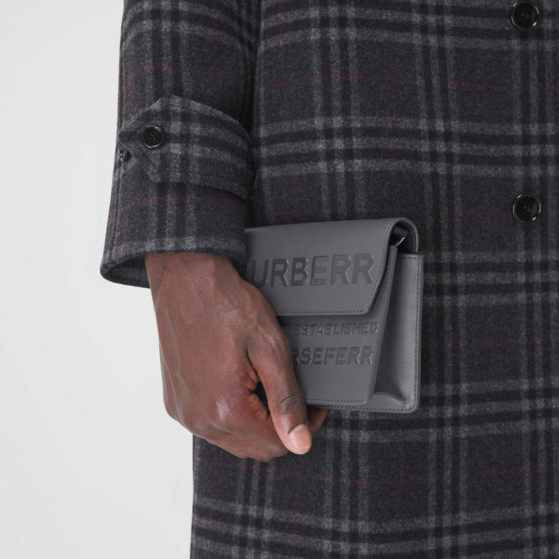 Horseferry Print Leather Crossbody Bag 9