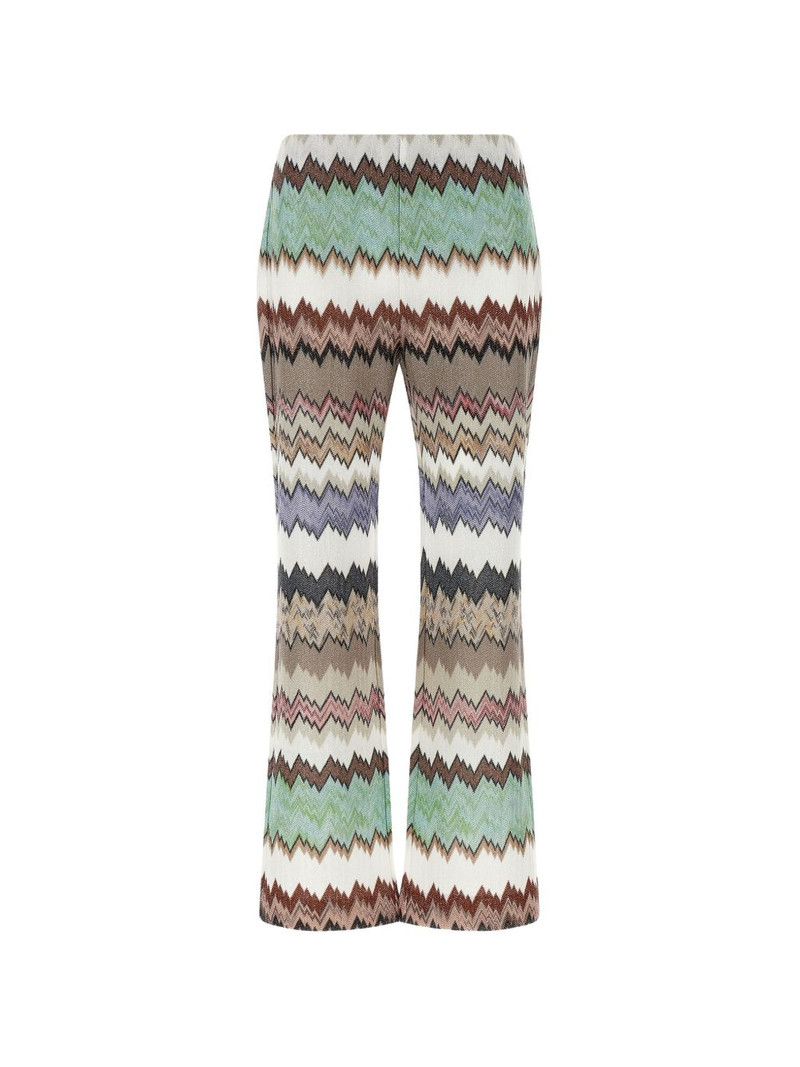 snake elastic-waistband trousers 1