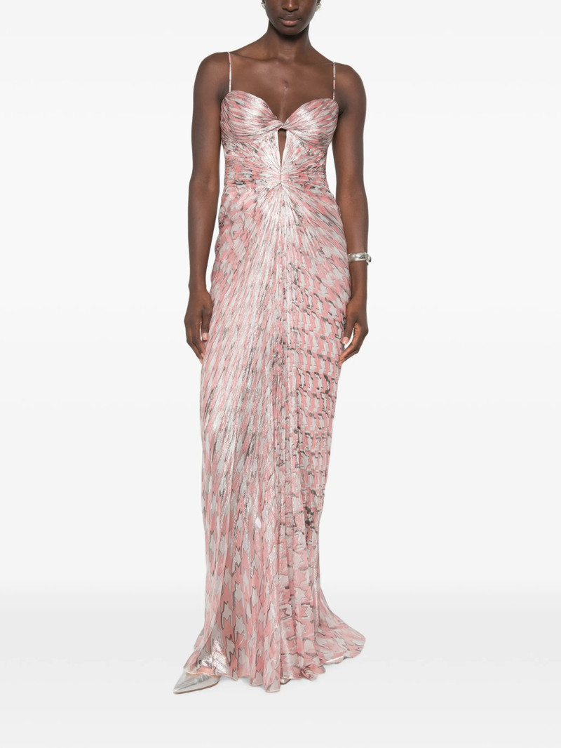 Maria Lucia Hohan Plissé-effect Cutout Maxi Dress 5