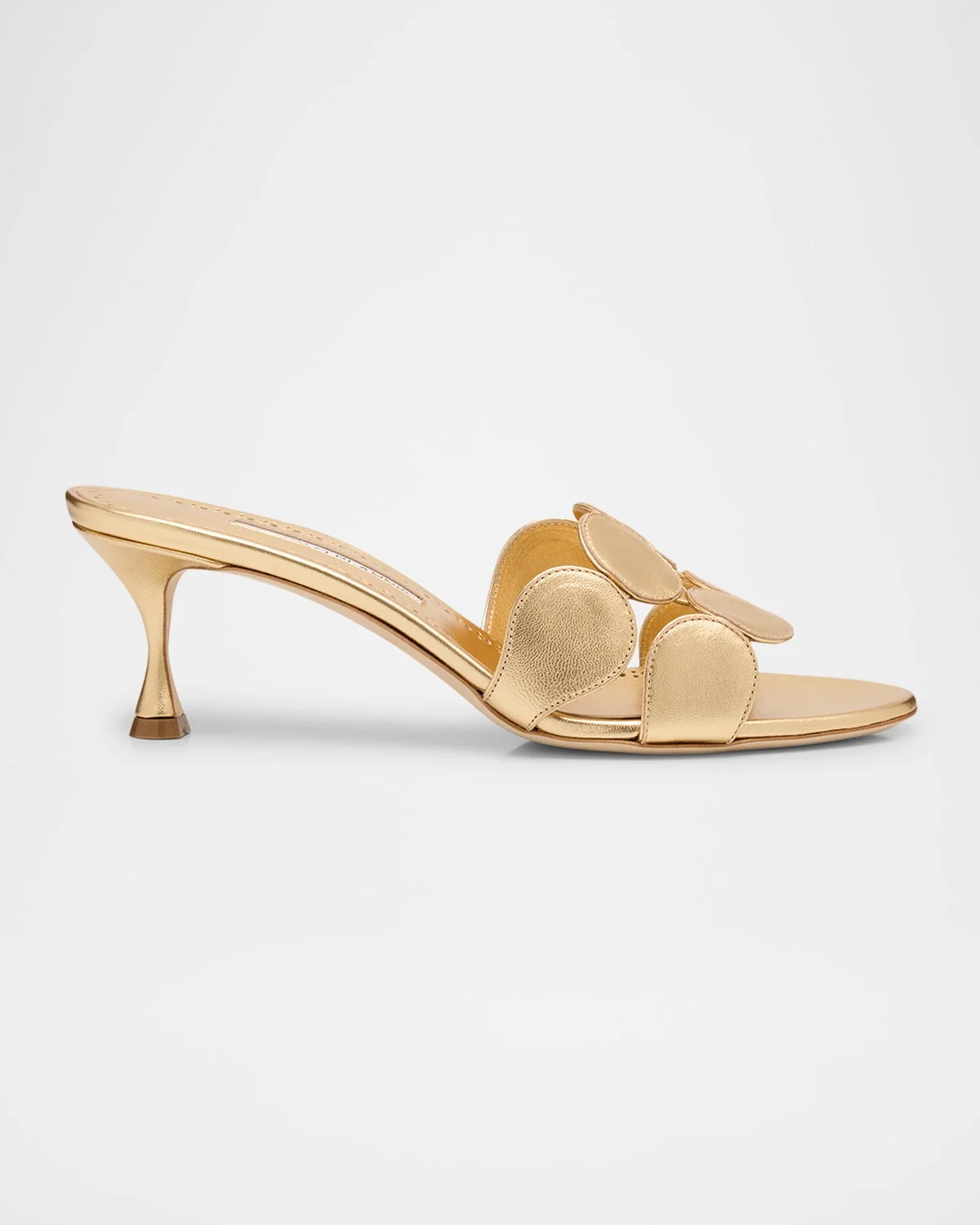 Haribalmu Metallic Stiletto Slide Sandals - 1