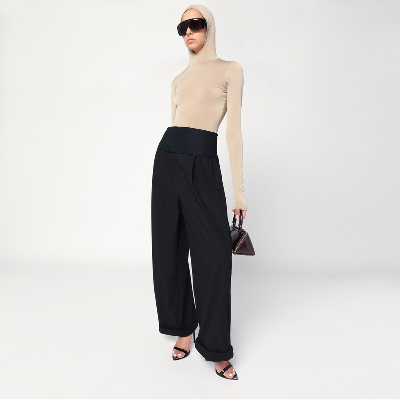 DARKPARK Billie hooded top in flesh colour outlook