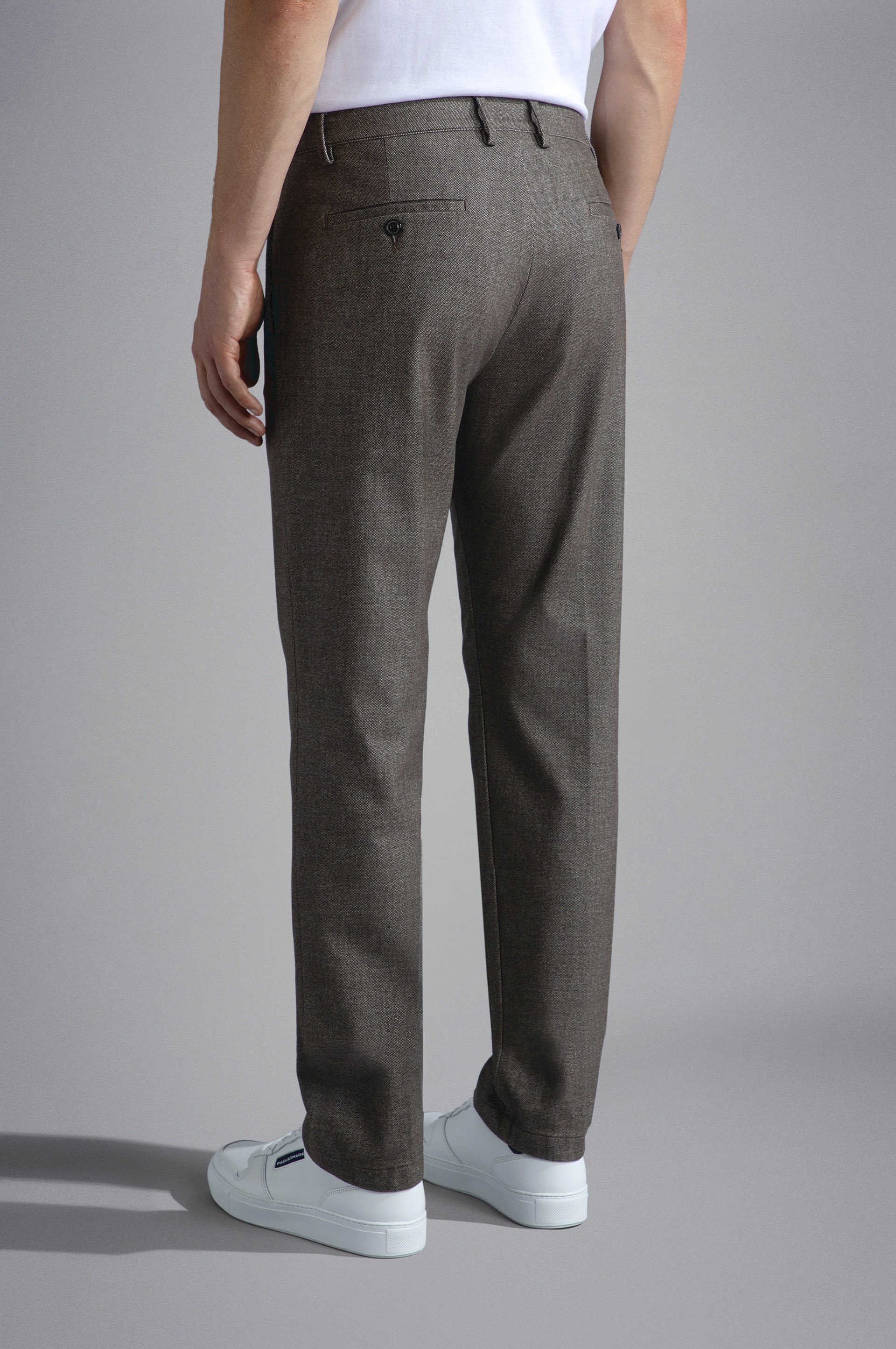 STRETCH MOLESKIN CHINO TROUSERS - 3