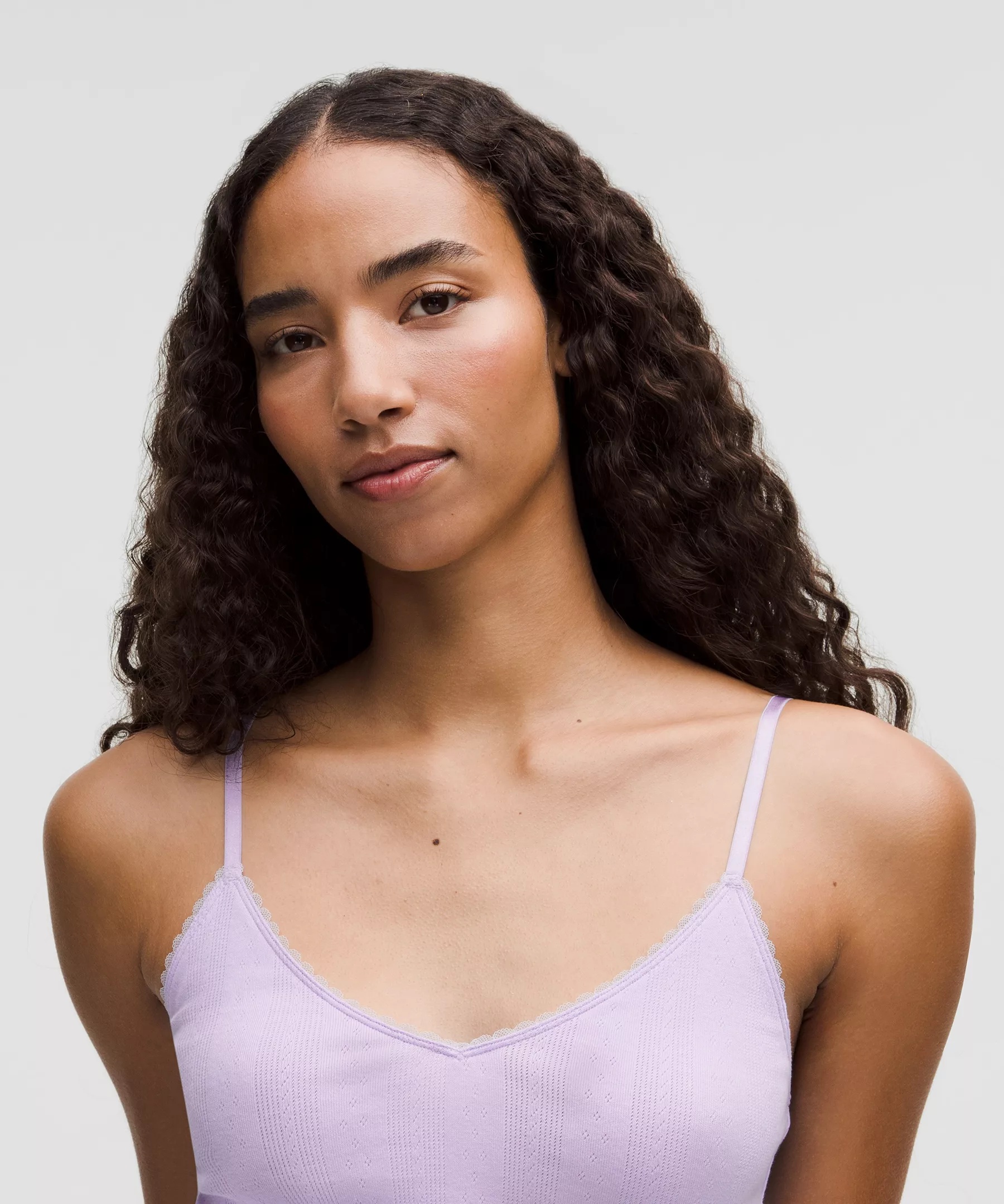 Cotton Pointelle Cropped Cami Tank Top - 4