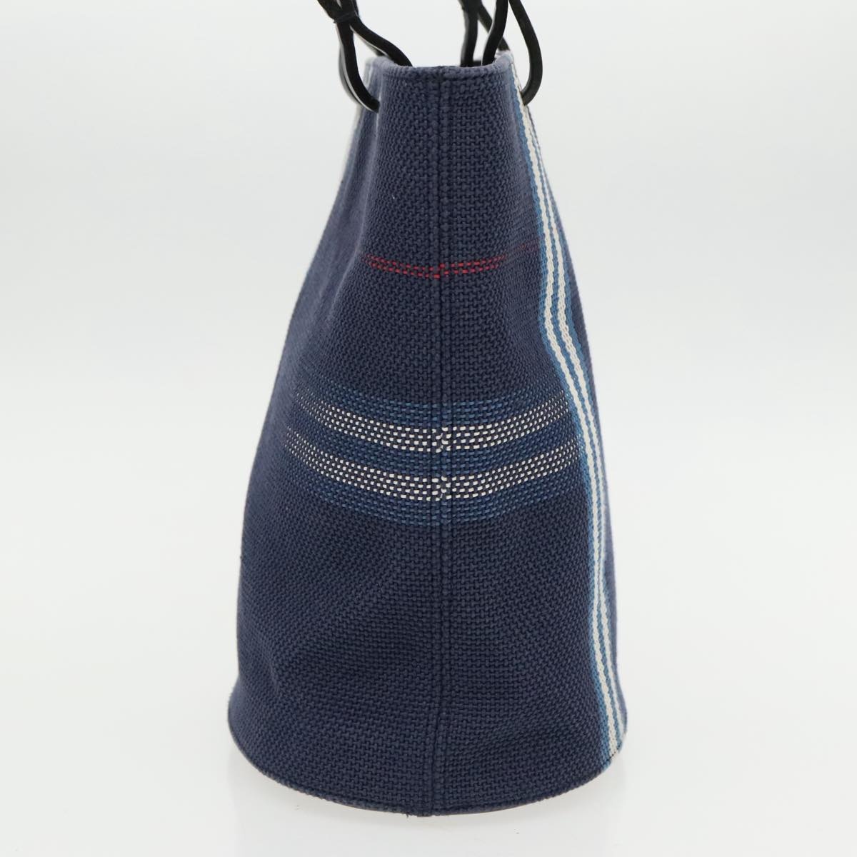 Burberry Nova Check Tote Bag Canvas Navy Silver - 3