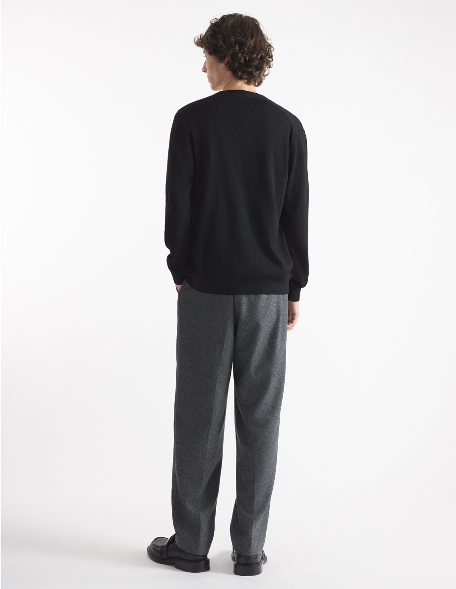 BOLD FOX HEAD PATCH REGULAR CARDIGAN - 5