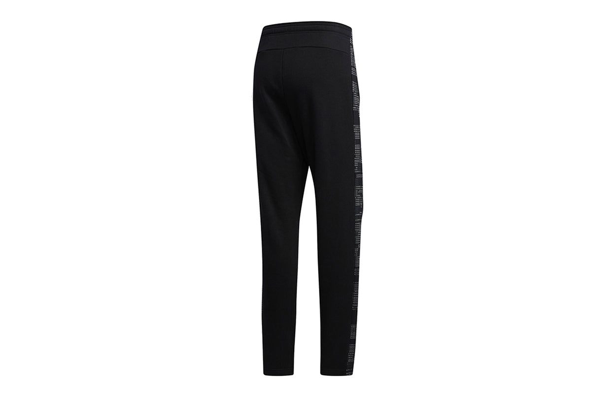 adidas M Ess Aop Pnt Running, Casual, Loose, Straight, Sports Pants, Black FM3435 - 2