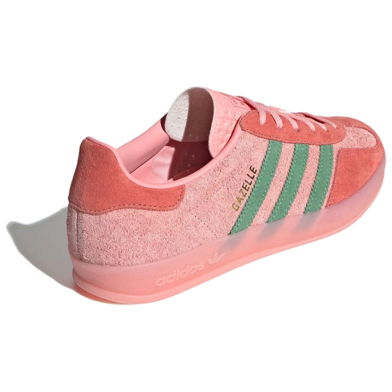 (WMNS) adidas Gazelle Indoor 'Pink Spark Preloved Green' IG6782 - 4