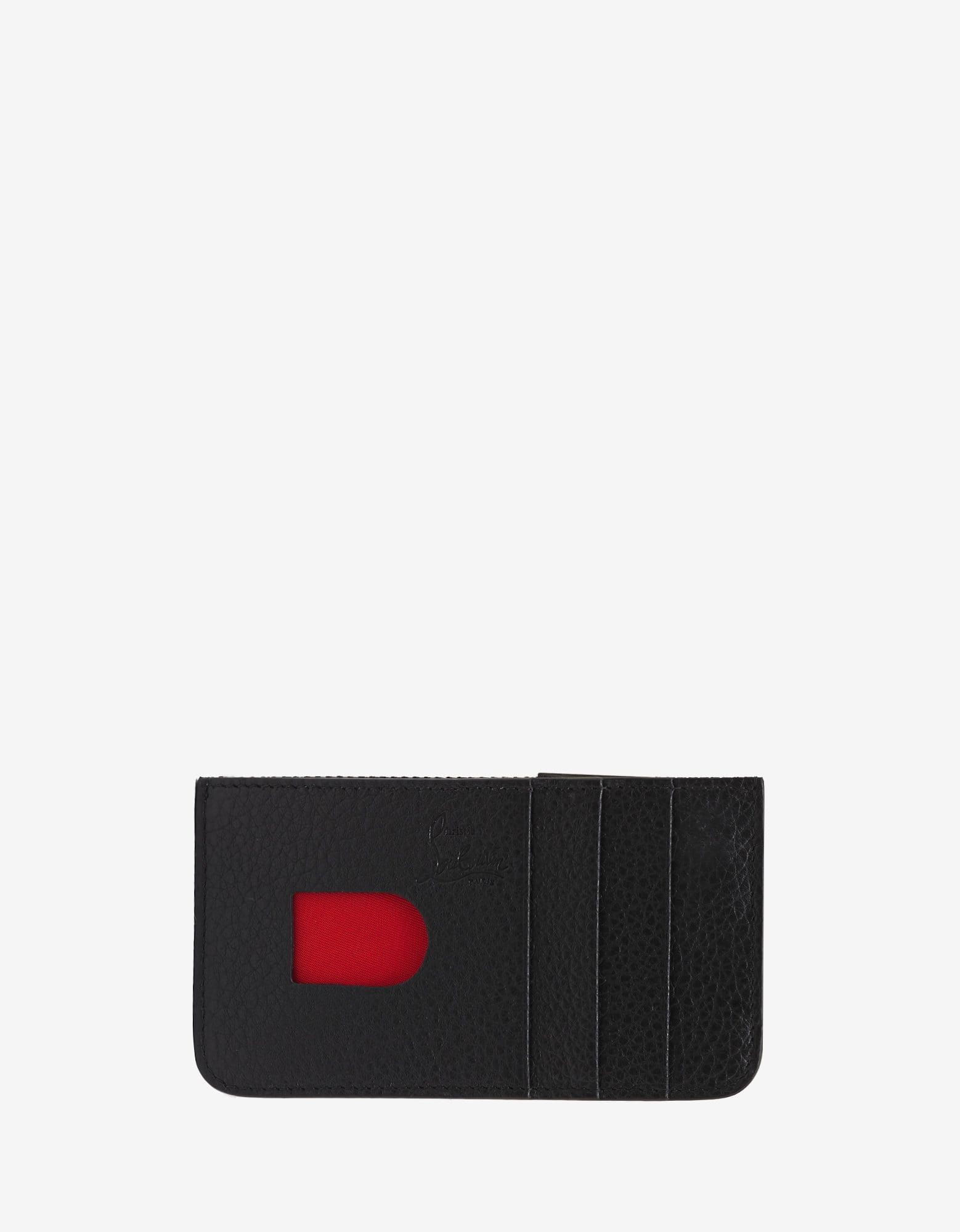 Christian Louboutin Credilou Black Leather Spikes Card Holder - 4