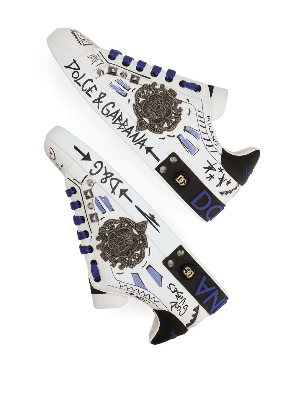 logo-print sneakers - 5