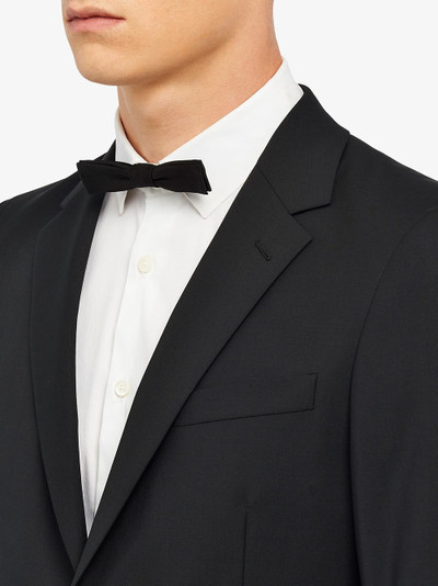 Prada silk faille bow tie outlook