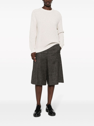 Brunello Cucinelli flared knee-length shorts outlook