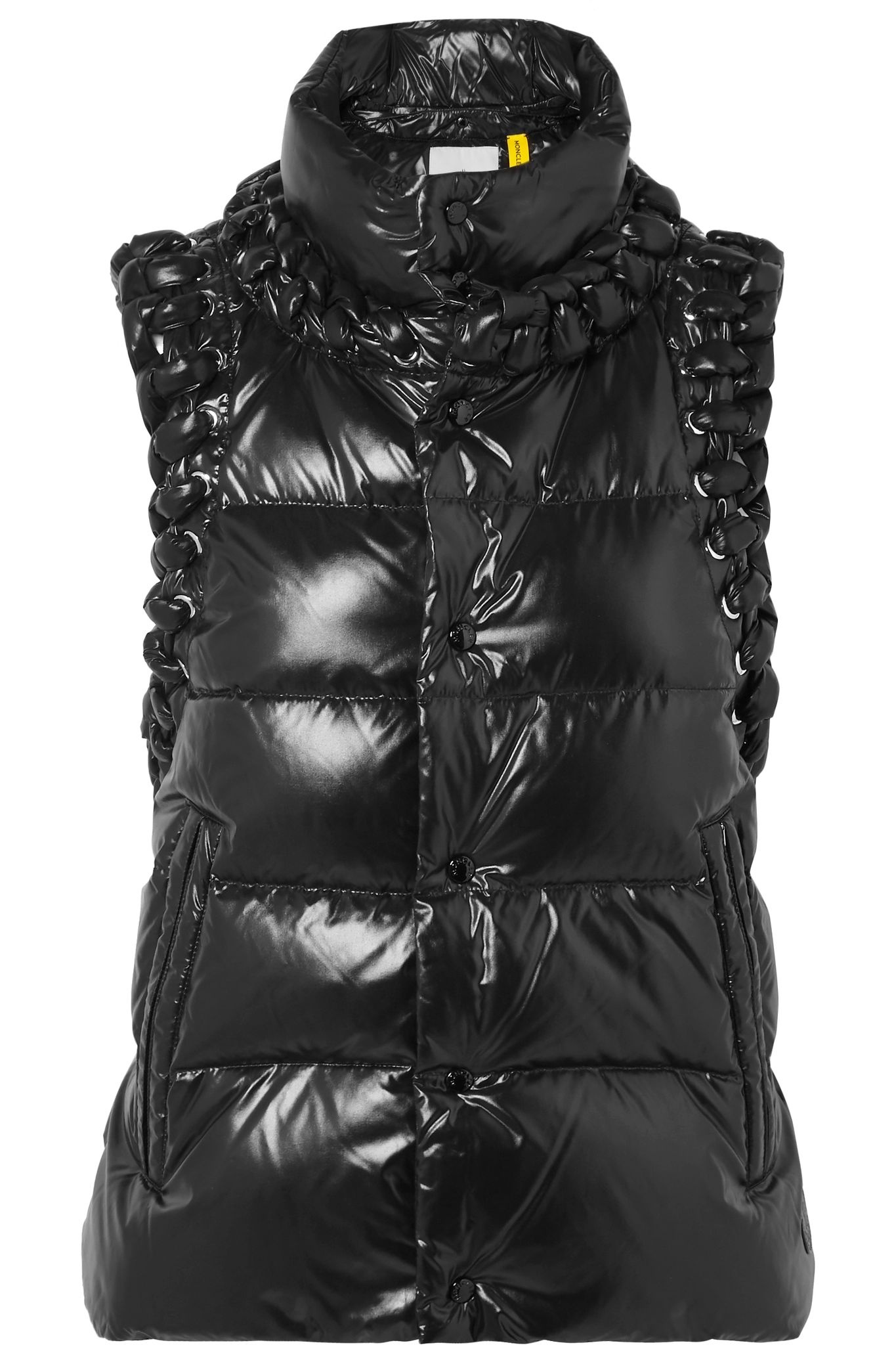 + 6 Noir Kei Ninomiya whipstitched quilted shell down gilet - 1