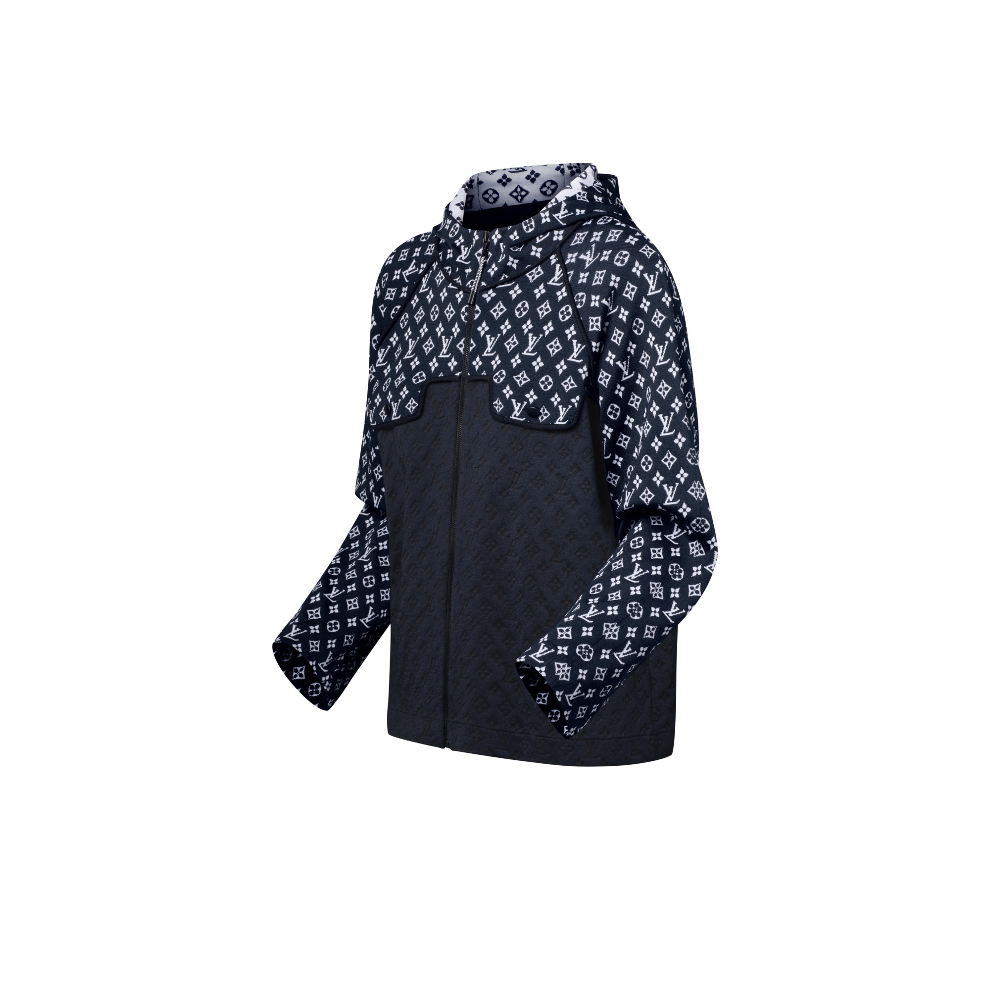 Monogram Jacquard Knit Hoodie - 2
