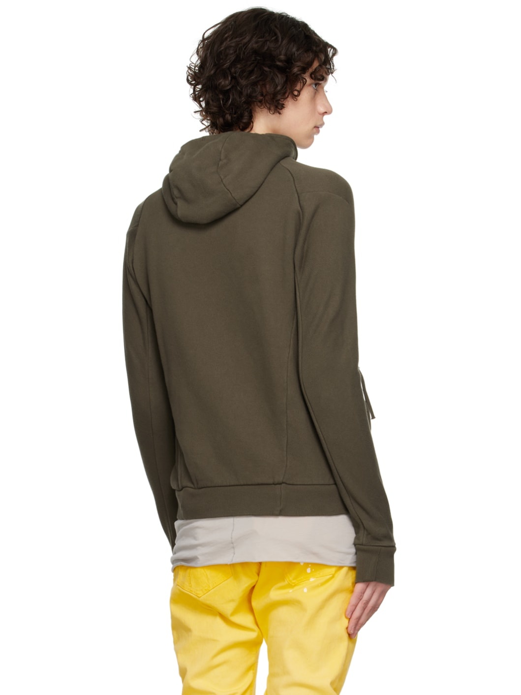 ジャケット・アウター Boris Bidjan Saberi Khaki Cotton Hoodie Boris Bidjan Saberi Khaki Zip Hoodie | ssense | REVERSIBLE