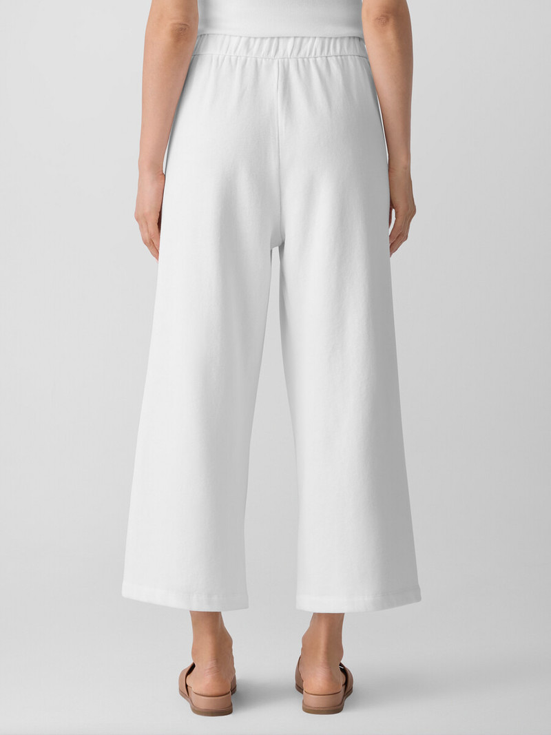 Lightweight Organic Cotton Terry Wide-Leg Pant 4