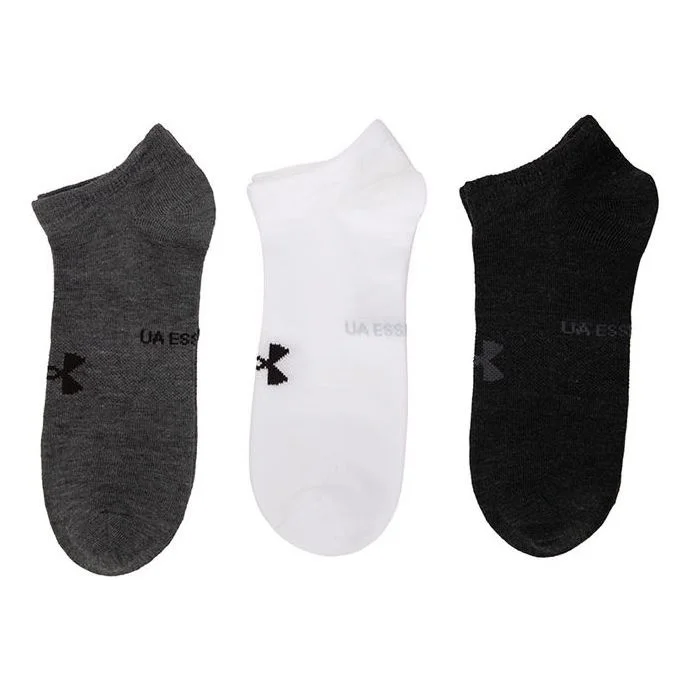 Under Armour Essential No Show Low Socks (3 Pack) 'Multi-Color' 1361459-012 - 1