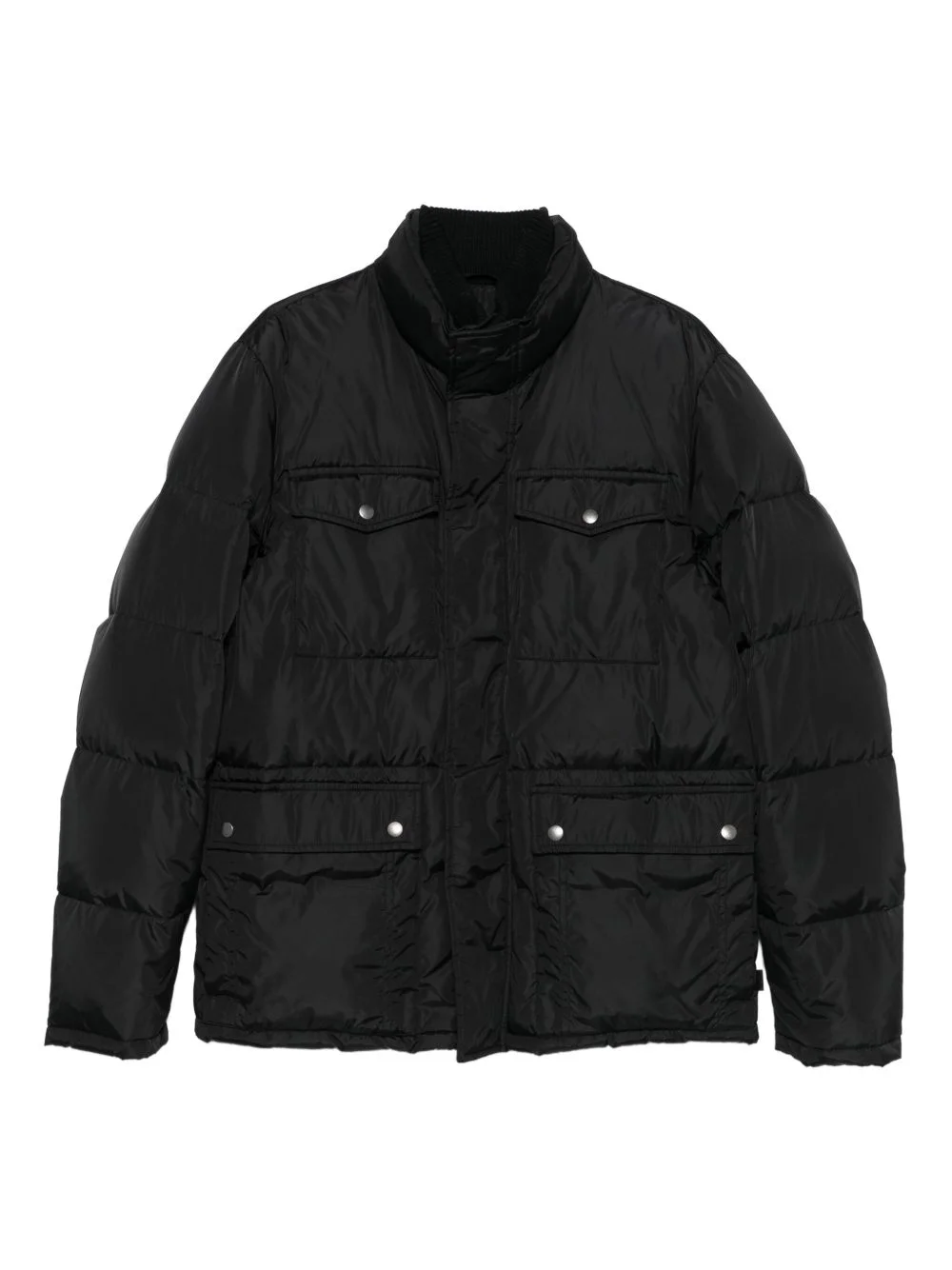 flap-pocket padded jacket - 1