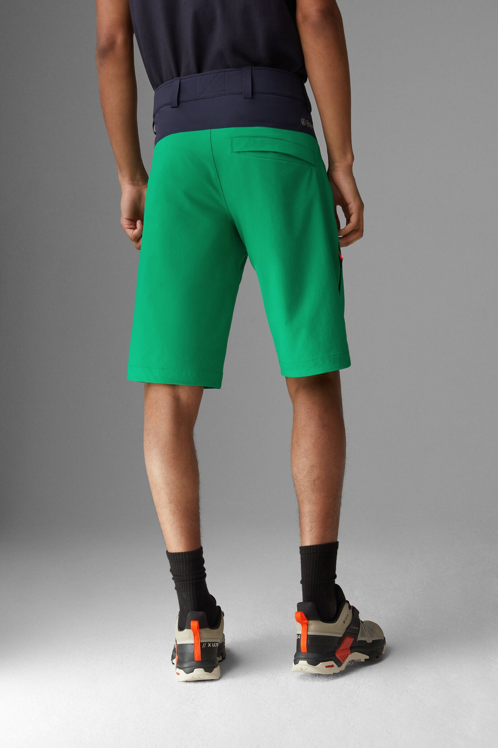 Cewan functional shorts in Green/Navy blue - 3