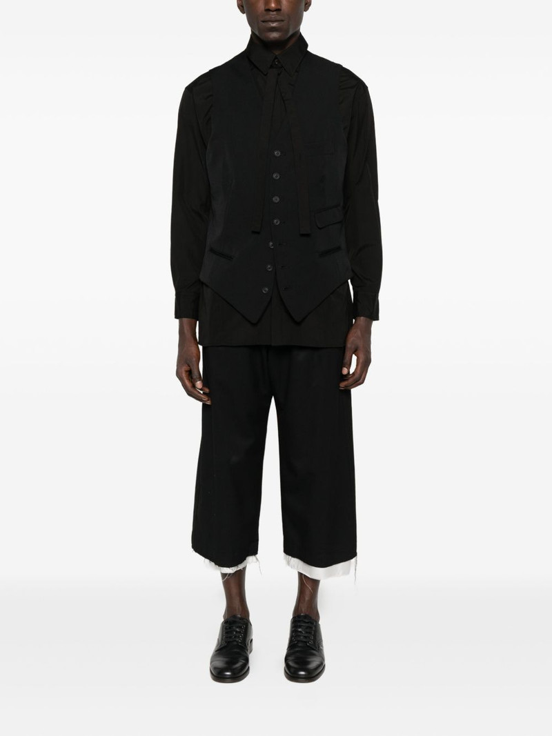 Yohji Yamamoto button-fastening V-neck waistcoat outlook