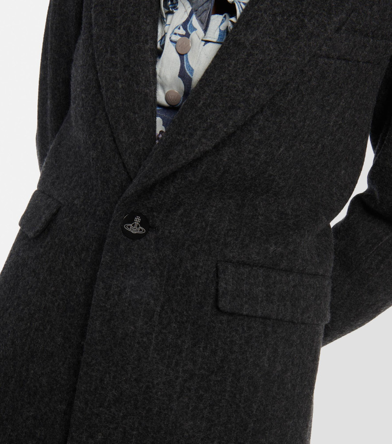 Chalk stripe wool-blend coat 5